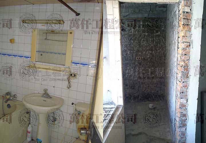 7/25 高雄.苓雅區(黃公館)06 未拆除前的浴室。